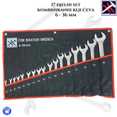 17 DJELNI KOMBINIRANI KLJUČEVI 6-36 HAMMER TOOLS Outlet Prodaja