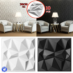 3D Zidni Paneli - Geometrijski dizajn - 10 Komada Outlet Prodaja