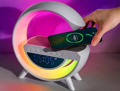 4u1 LAMPA , BEŽIČNI PUNJAČ, BLUETOOTH ZVUČNIK SA SATOM Outlet Prodaja