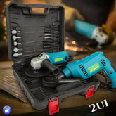 GK bušilica i kutna brusilica u koferu s dijelovima Outlet Prodaja