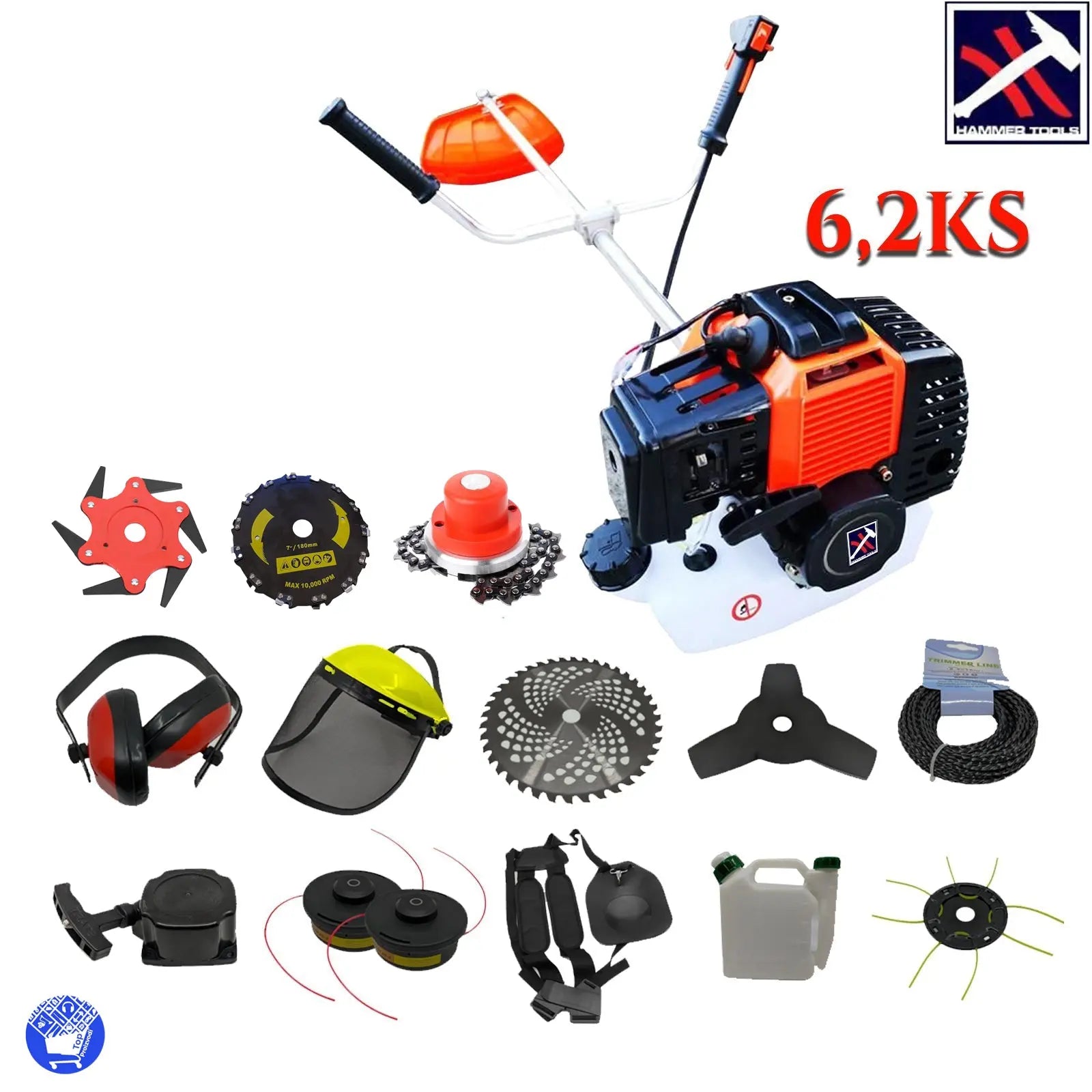 GREEN BOSS TRIMMER SA NAJVEĆOM OPREMOM 6,2 KS Outlet Prodaja