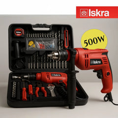 Iskra vibracijska bušilica s alatom 500W Outlet Prodaja
