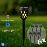 LED solarna vrtna svjetiljka baklje 6kom Outlet Prodaja