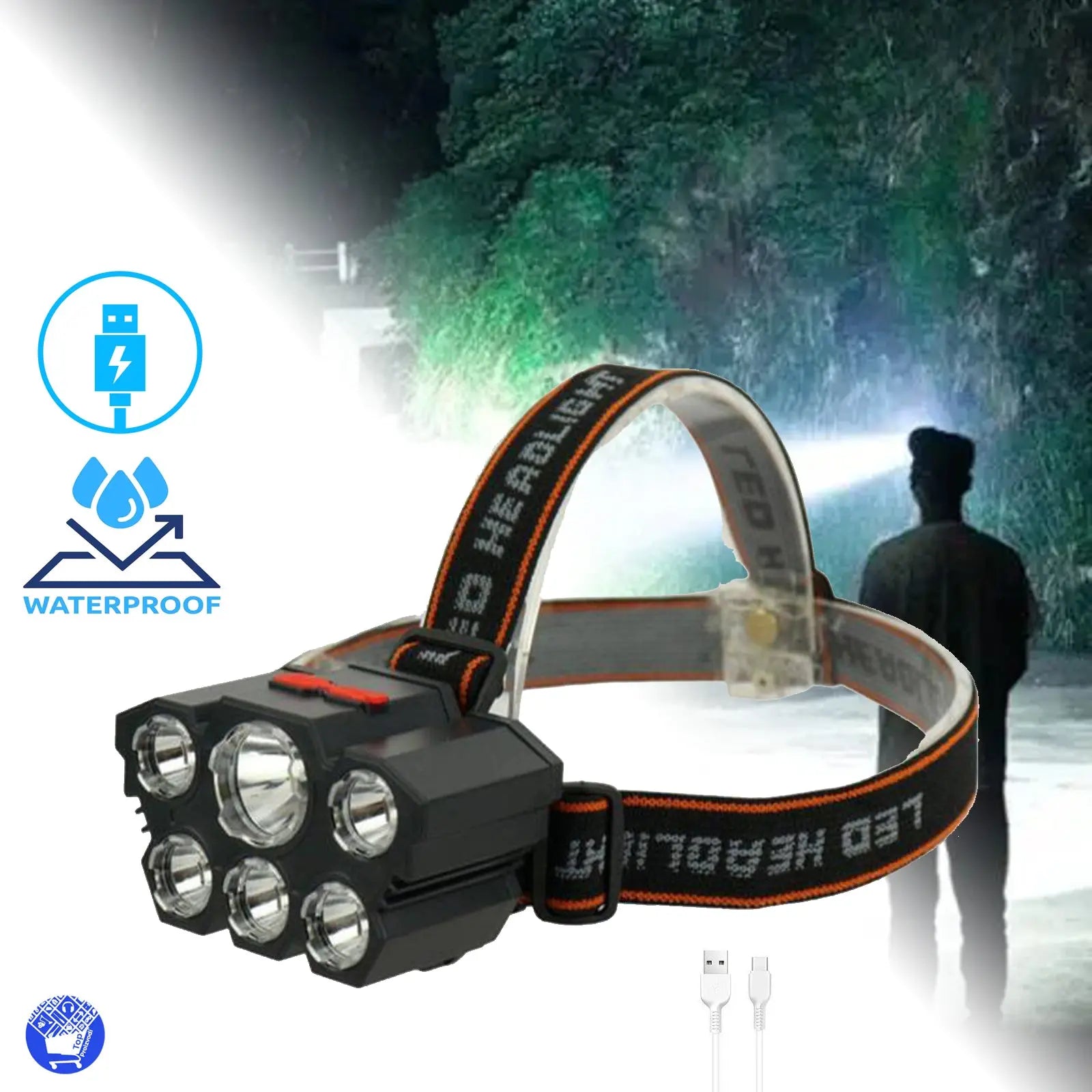 NAGLAVNA LAMPA SA USB PUNJAČOM SA 6 JAKIH LEDICA Top Proizvodi