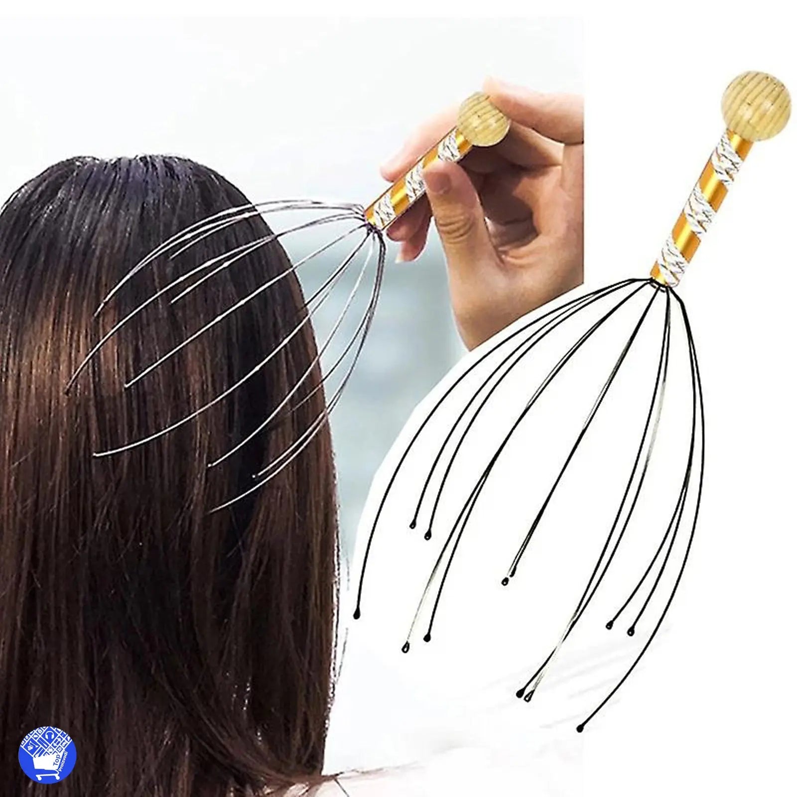 OPUŠTAJUĆI MASAŽER ZA GLAVU OPUŠTAJUĆI MASAŽER ZA GLAVU