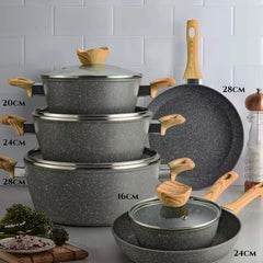 Premium set kamenog posuđa - komplet 7 dijelova Outlet Prodaja