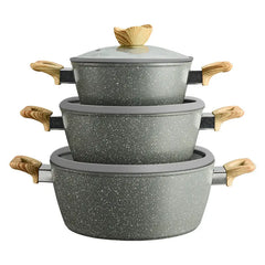 Premium set kamenog posuđa - komplet 7 dijelova Outlet Prodaja