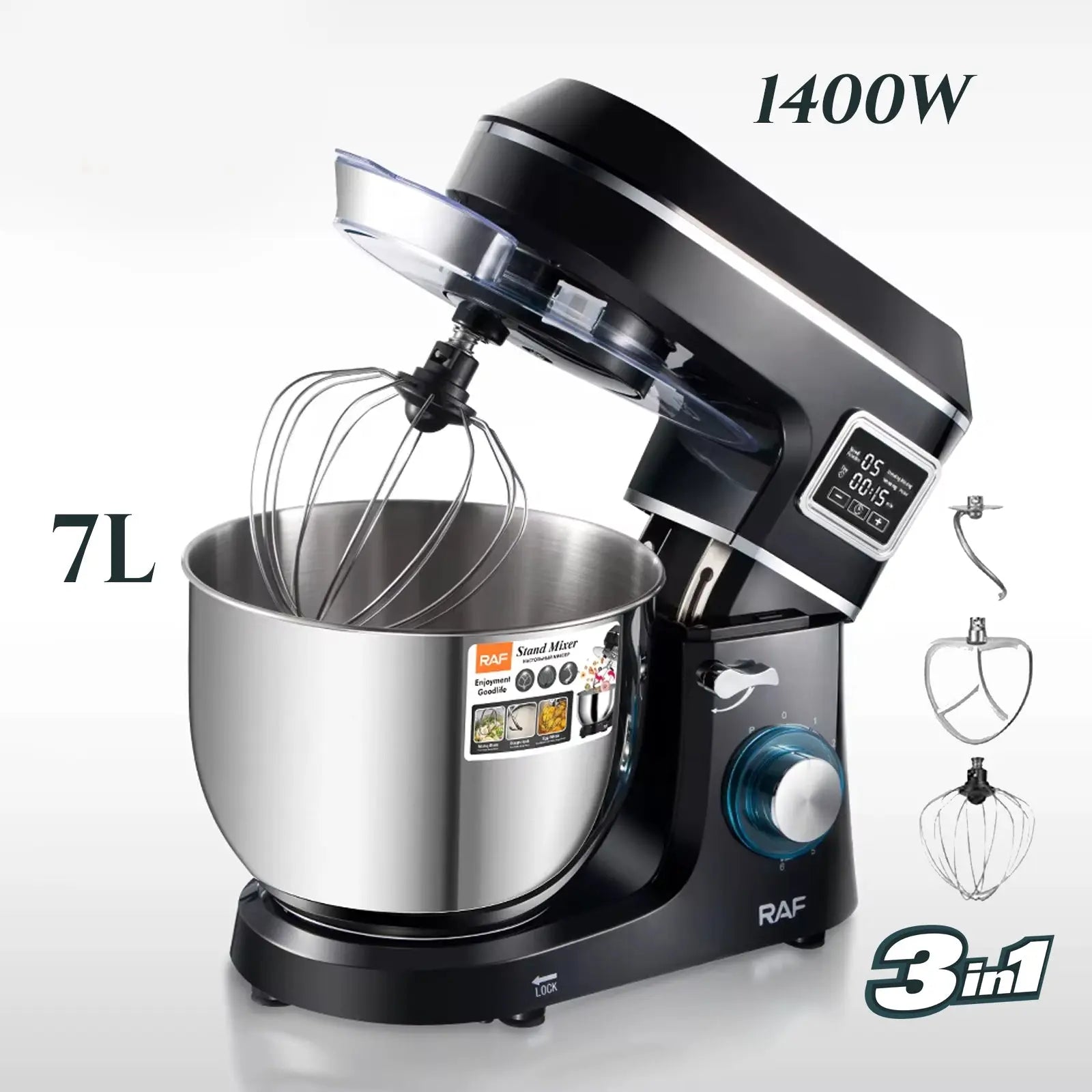 RAF Samostojeći Mikser 1400W – 7L Posuda Outlet Prodaja