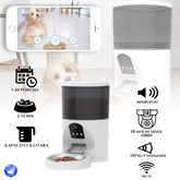 SMART PAMETNA WIFI HRANILICA 6L ZA KUĆNE LJUBIMCE S KAMEROM, MIKOFONOM I UPLIKACIJOM ZA UPRAVLJANJE Outlet Prodaja