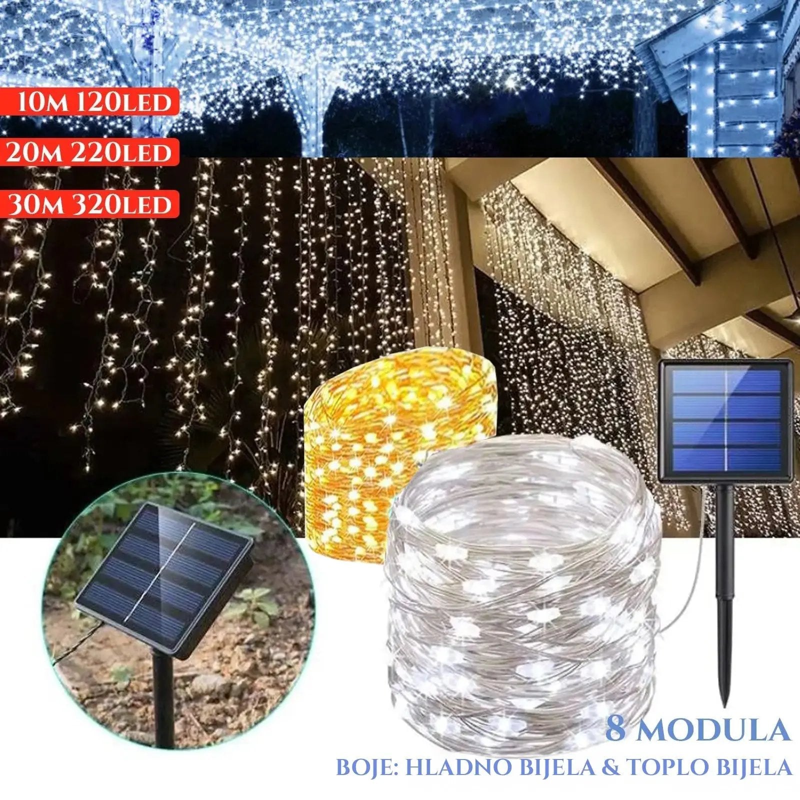 SOLARNE FLEKSIBILNE BOŽIĆNE LAMPICE 10M/20M/30M SOLARNE FLEKSIBILNE BOŽIĆNE LAMPICE 10M/20M/30M