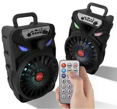 SUPER BASS ZVUČNIK 8 INCH SA BEŽIČNIM MIKROFONOM I DALJINSKIM 3000mah-ZQS8167w Outlet Prodaja