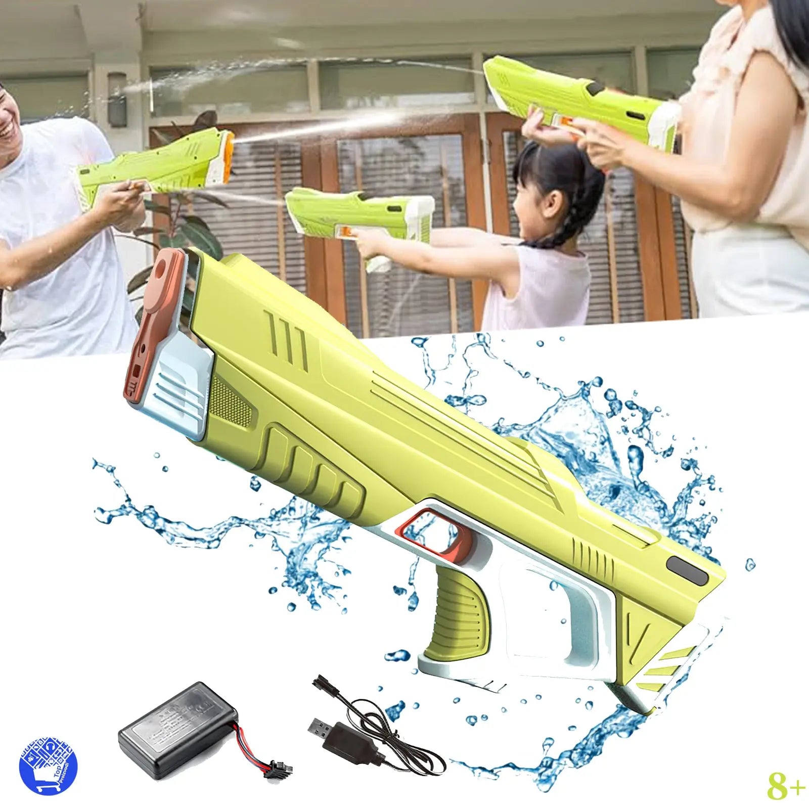 SUPER VODENI PIŠTOLJ SA PUNJIVOM BATERIJOM Outlet Prodaja