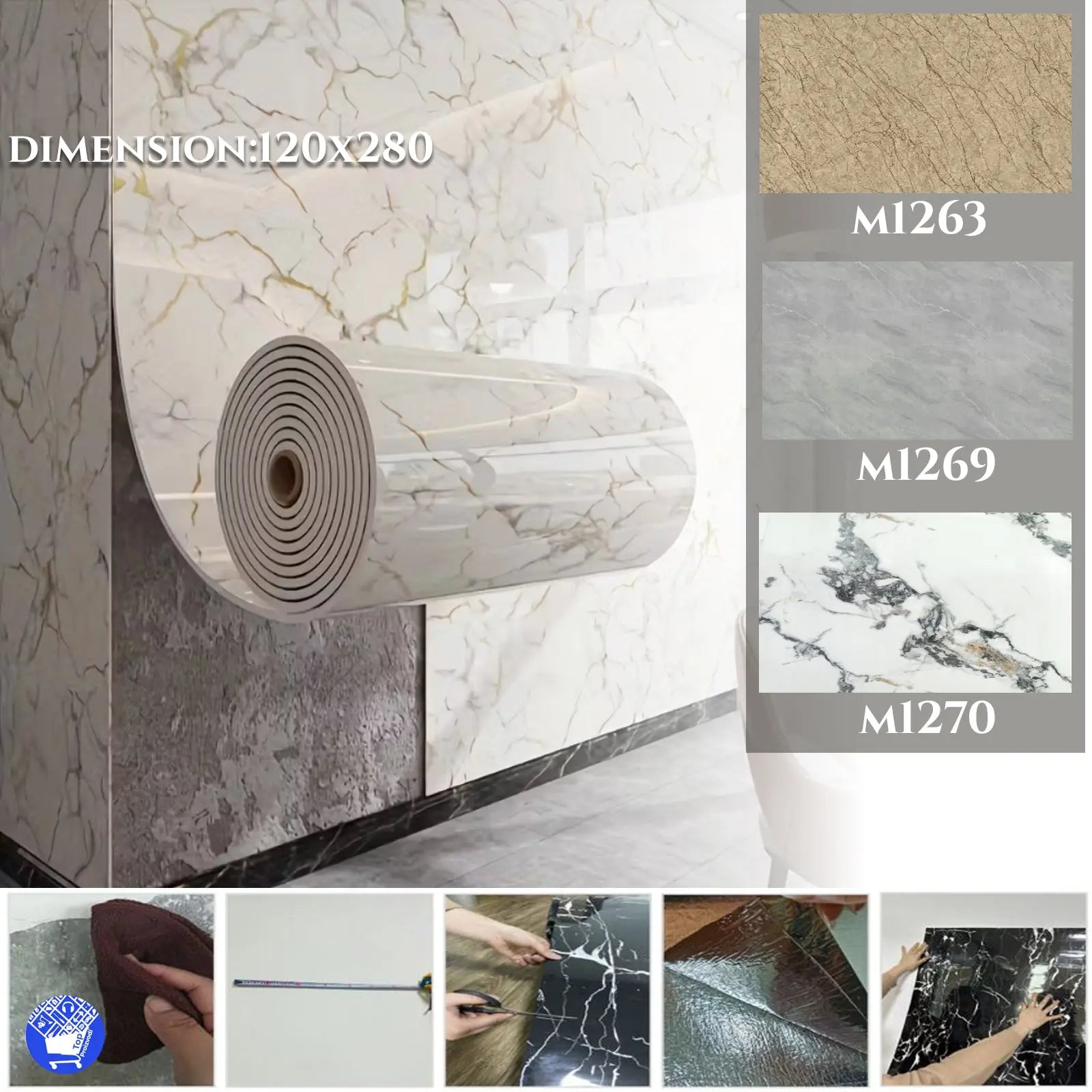 Samoljepljiva 3D PVC dekor folija 120x280cm Outlet Prodaja