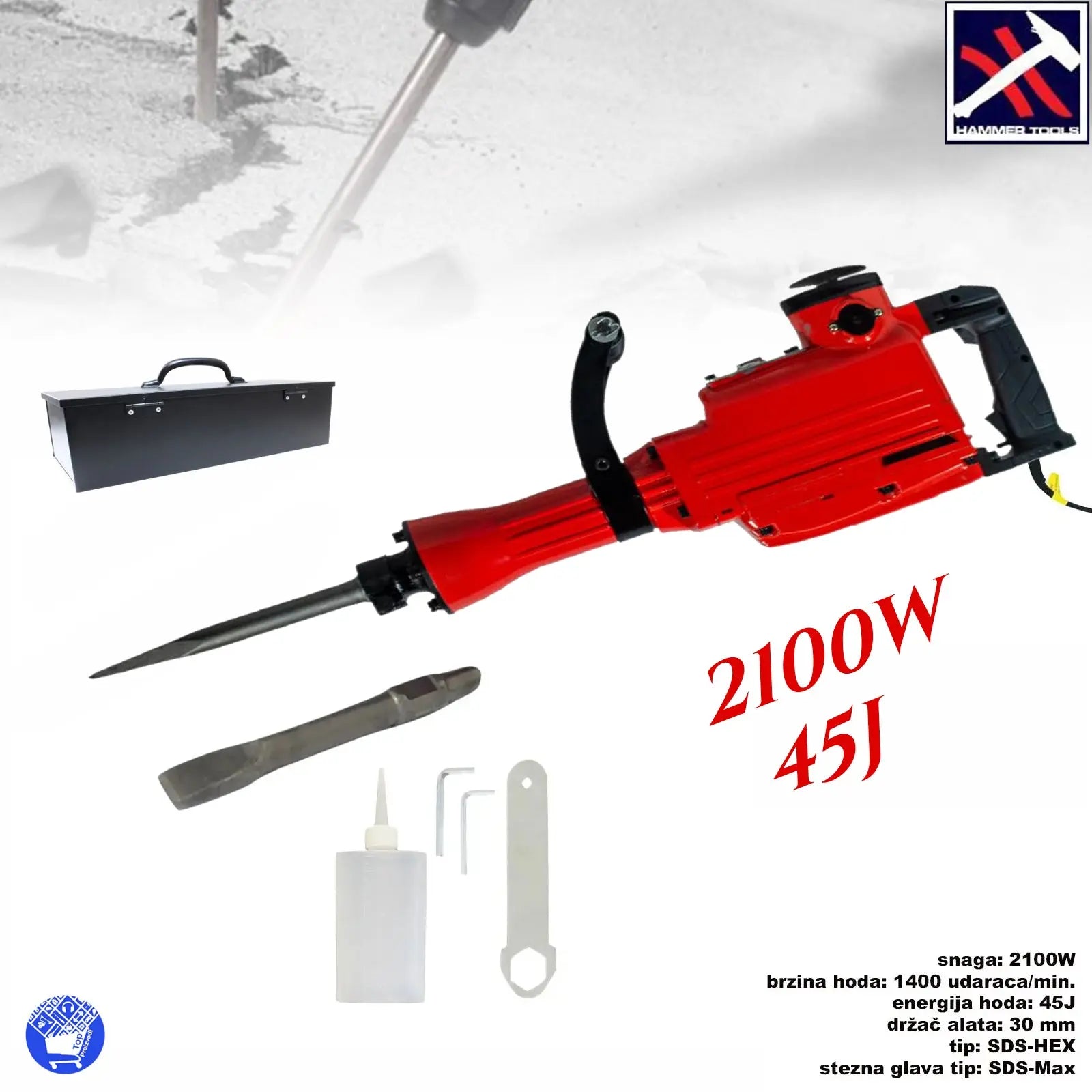 UDARNI ČEKIĆ 2100W 45J Outlet Prodaja