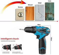 XXL AKU BUŠILICA 18V SA 2 LI-ON BATERIJE I 85 DJELOVA I LED SVJETLOM Outlet Prodaja