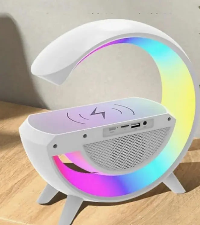 4u1 LAMPA , BEŽIČNI PUNJAČ, BLUETOOTH ZVUČNIK SA SATOM Outlet Prodaja