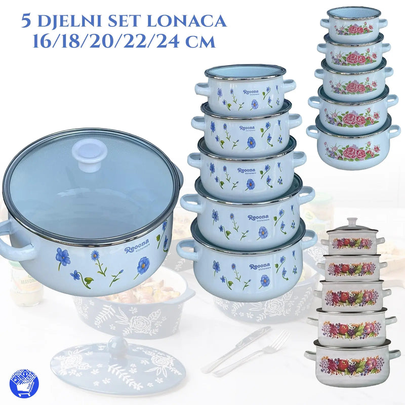 5 DJELNI SET LONACA Top Proizvodi