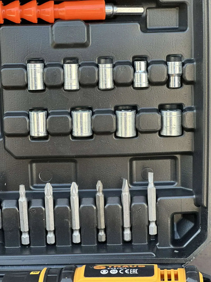 AKU BUILICA 20V SA 2 BATERIJE + 120 DJELNIM SETOM ALATA Top Proizvodi