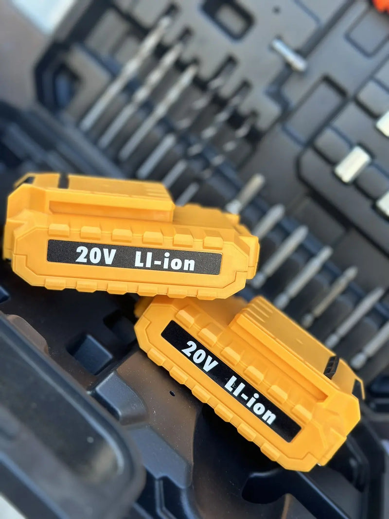 AKU BUILICA 20V SA 2 BATERIJE + 120 DJELNIM SETOM ALATA Top Proizvodi