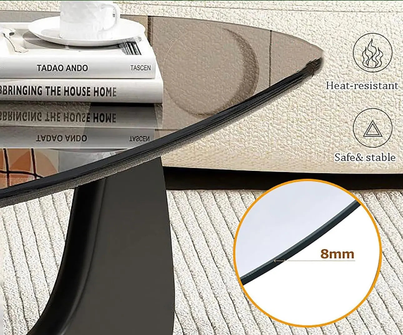 Asimetričan stolić za kavu Outlet Prodaja