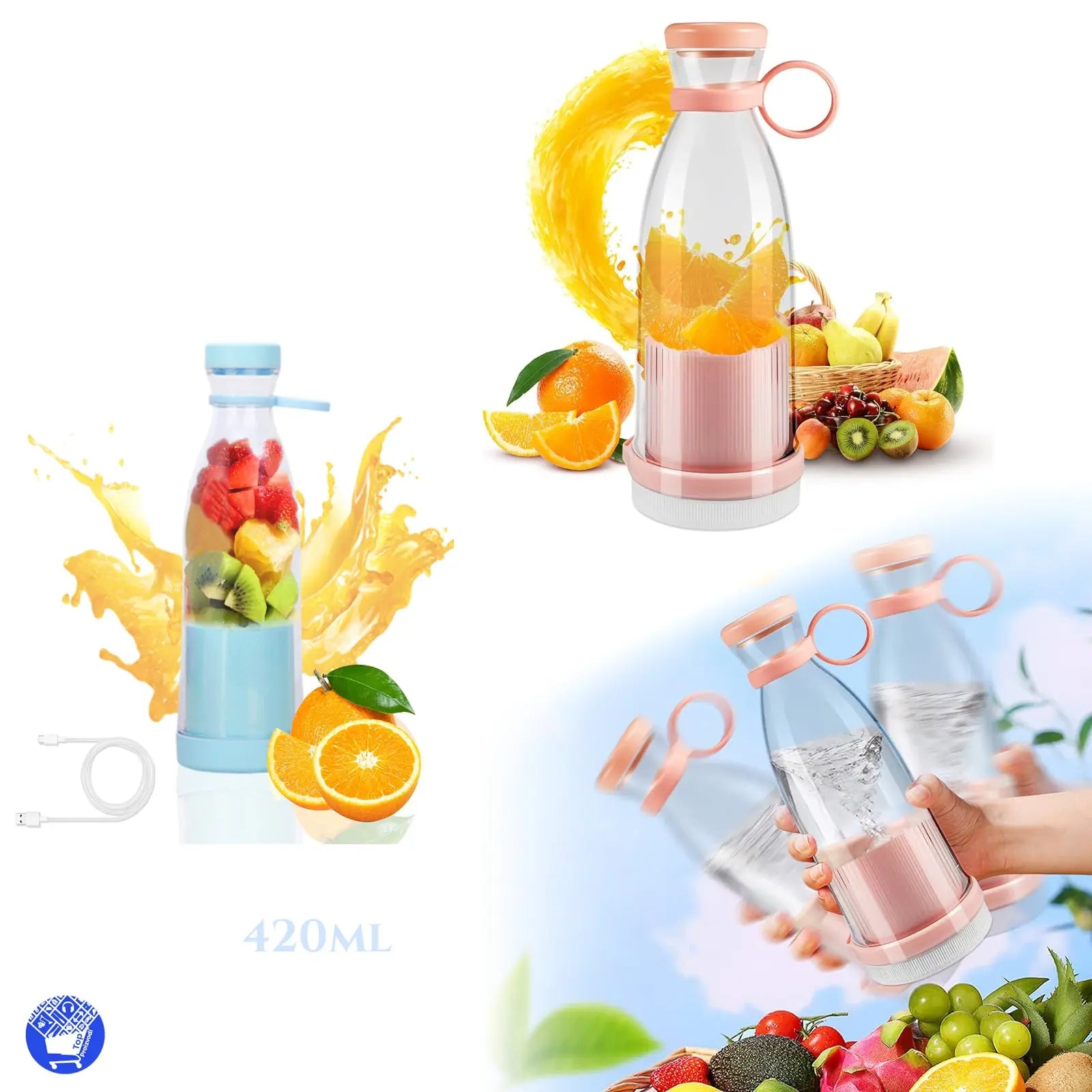 BOČICA PRIJENOSNI BLENDER 420ml Top Proizvodi