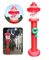 BOŽIĆNA LAMPA NA NAPUHAVANJE 2M KOJA SVIJETLI SA LETEĆIM SNIJEGOM Outlet Prodaja