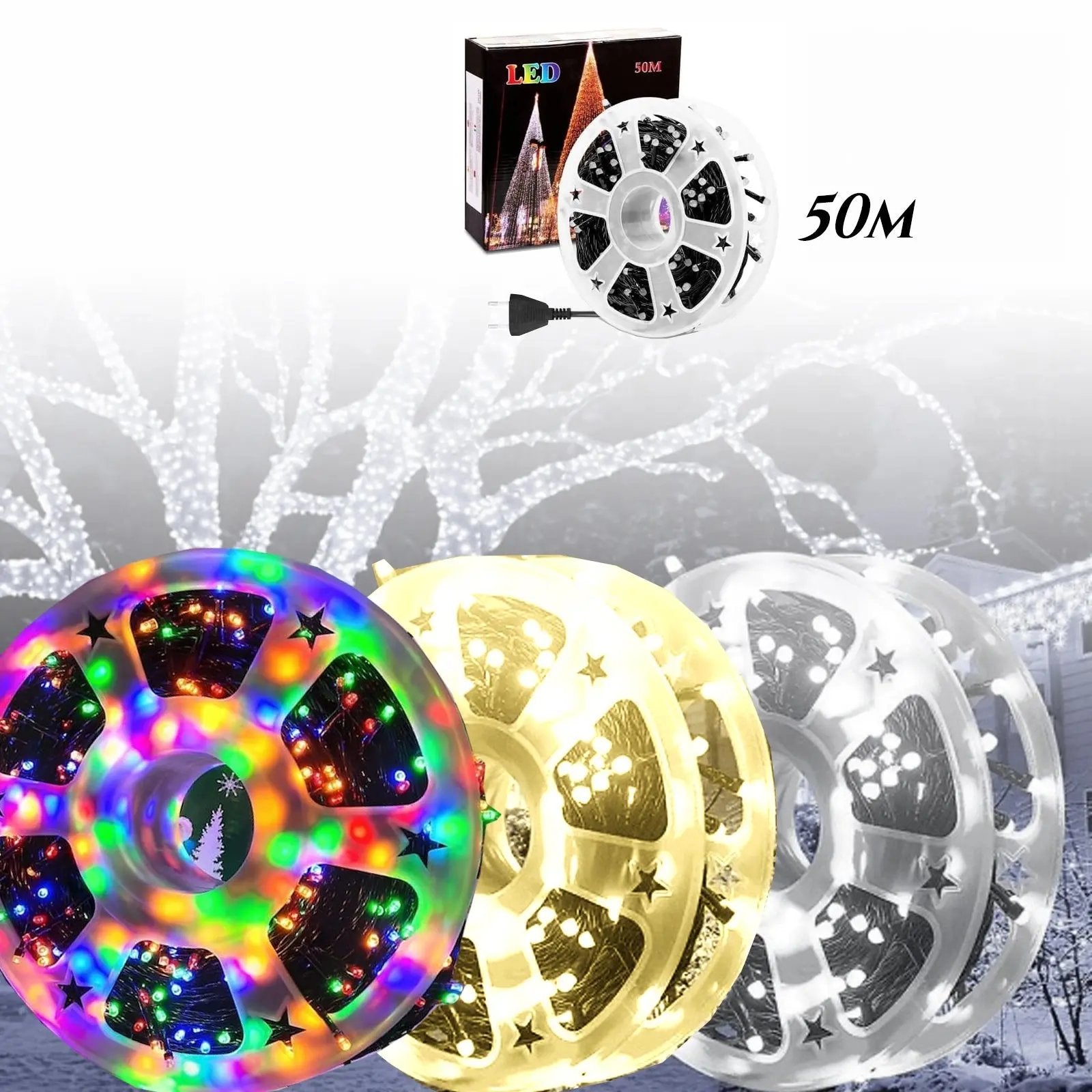 BOŽIĆNE LED LAMPICE 50M Outlet Prodaja