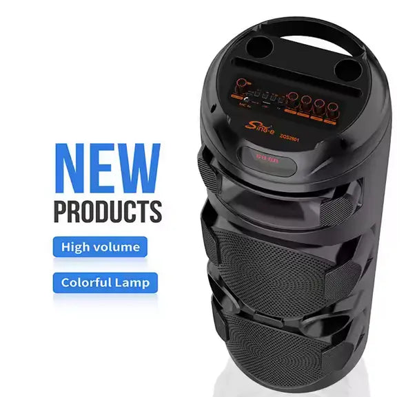 DVOSTRUKI 8 INČNI BLUETOOTH ZVUČNIK SA BEŽIČNIM MIKROFONOM Outlet Prodaja