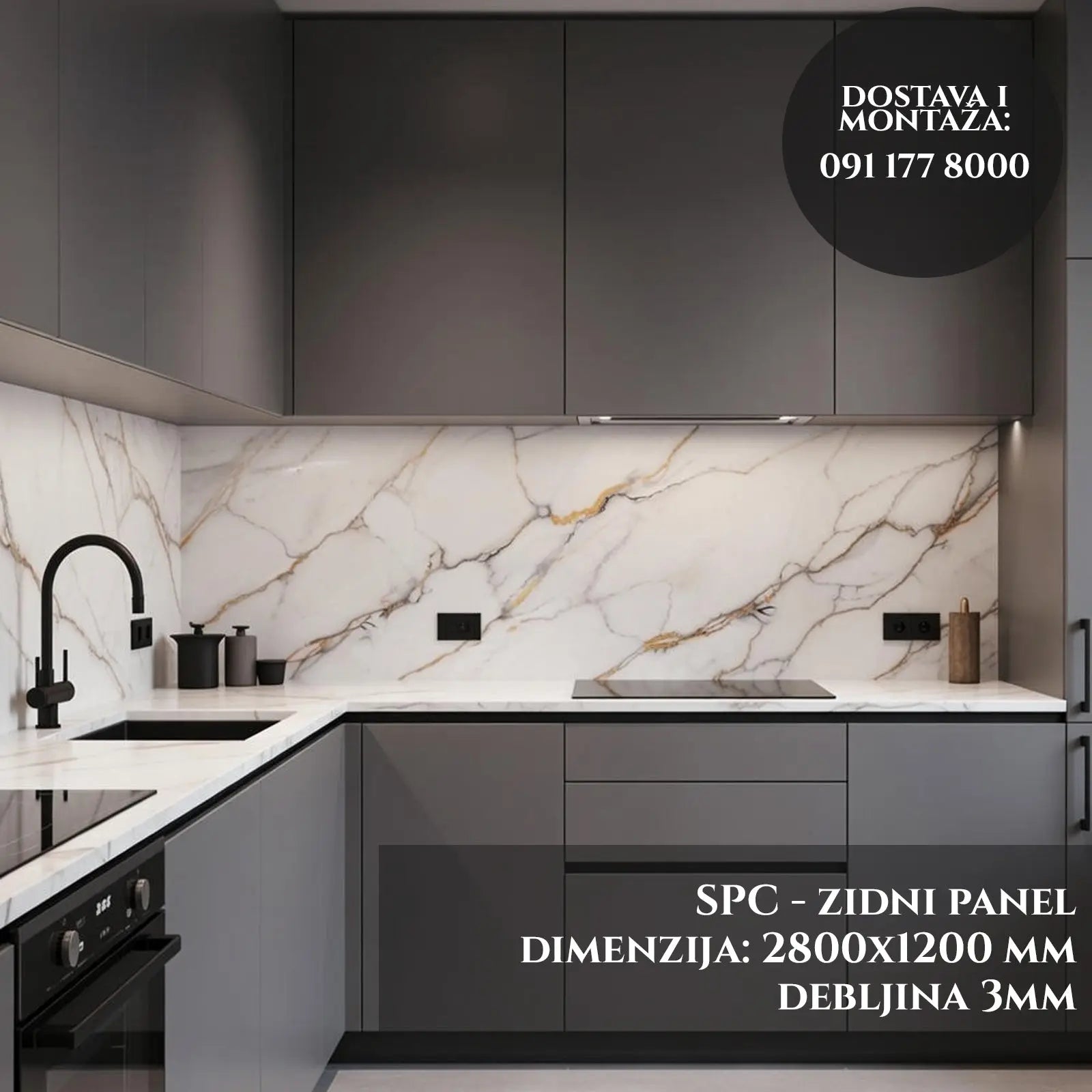 Dekorativni panel - Gold mramor Outlet Prodaja