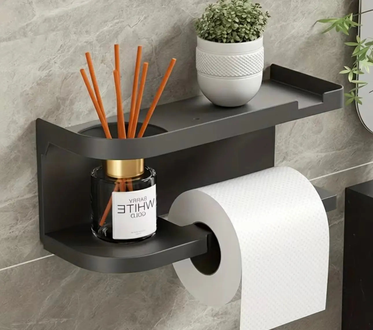 Elegantna zidna polica s držačem papira Outlet Prodaja