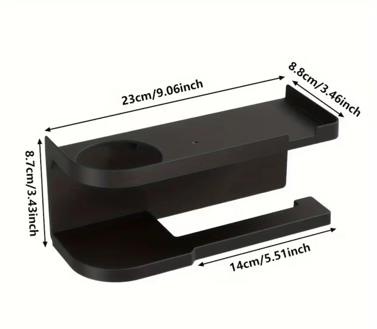 Elegantna zidna polica s držačem papira Outlet Prodaja