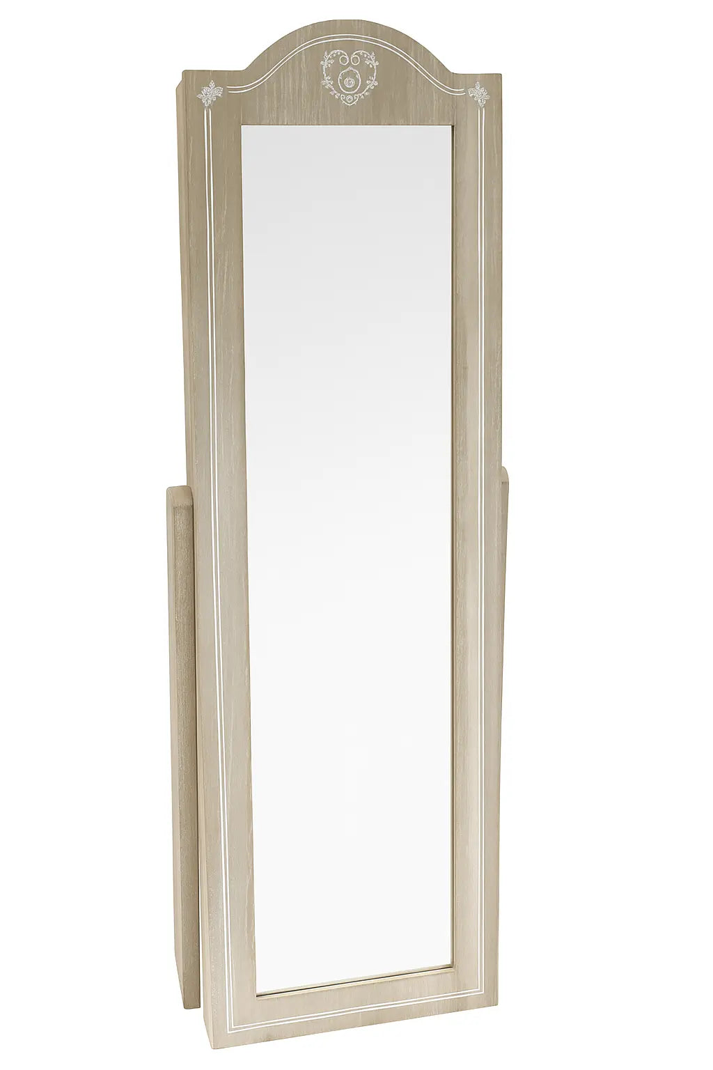 Elegantno stojeće zrcalo s ugrađenim spremnikom za nakit Outlet Prodaja