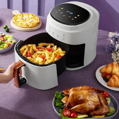 FRITEZA NA VRUĆI ZRAK ZA PEČENJE BEZ ULJA 1400W 8L SA VIŠE FUNKCIJA I EKRANOM NA DODIR FRITEZA NA VRUĆI ZRAK ZA PEČENJE BEZ ULJA 1400W 8L SA VIŠE FUNKCIJA I EKRANOM NA DODIR