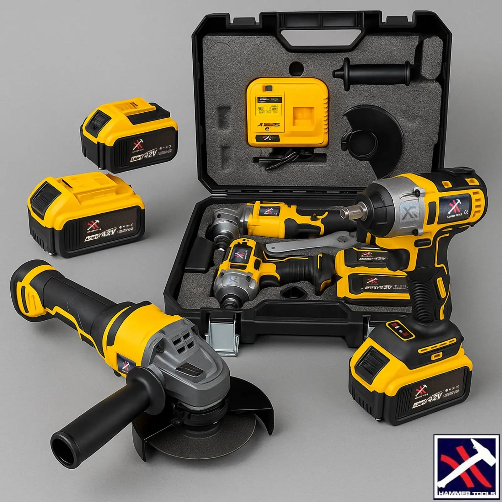 Hammer Tools 42V - 4u1 Aku Set s 2 baterije i koferom Outlet Prodaja