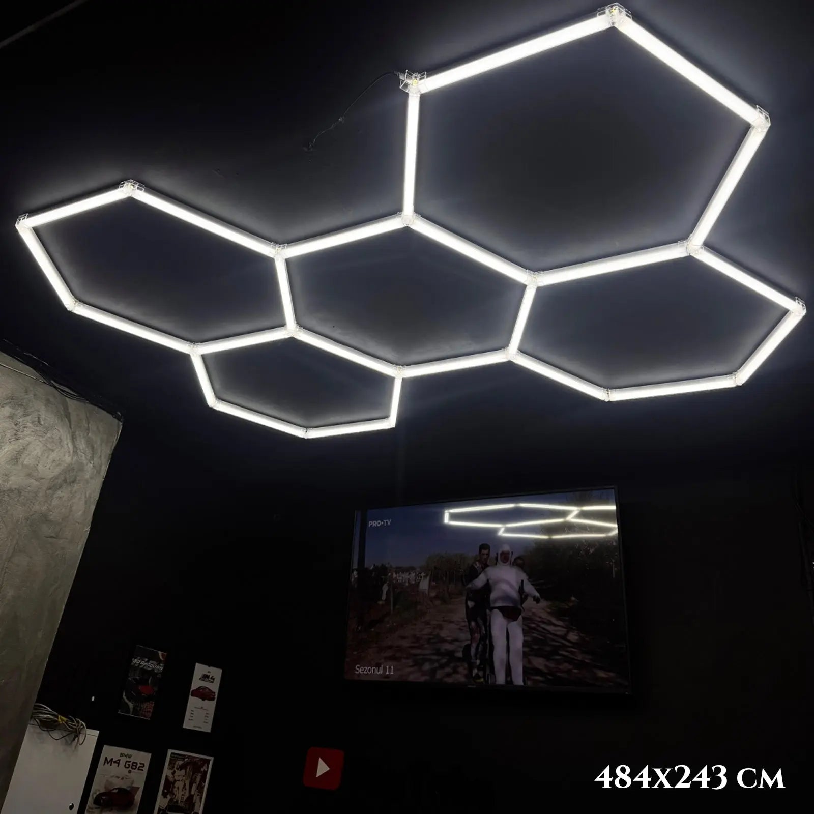 Hexagon LED mreža 484x243 cm Outlet Prodaja
