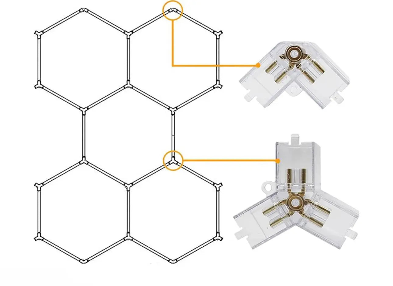 Hexagon LED mreža 484x243 cm Outlet Prodaja