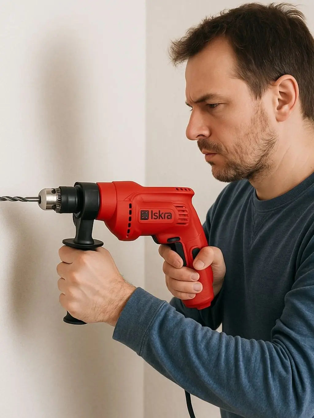 Iskra vibracijska bušilica s alatom 500W Outlet Prodaja