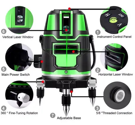 Laserski nivelir 2 baterije +stalak + naočale Outlet Prodaja