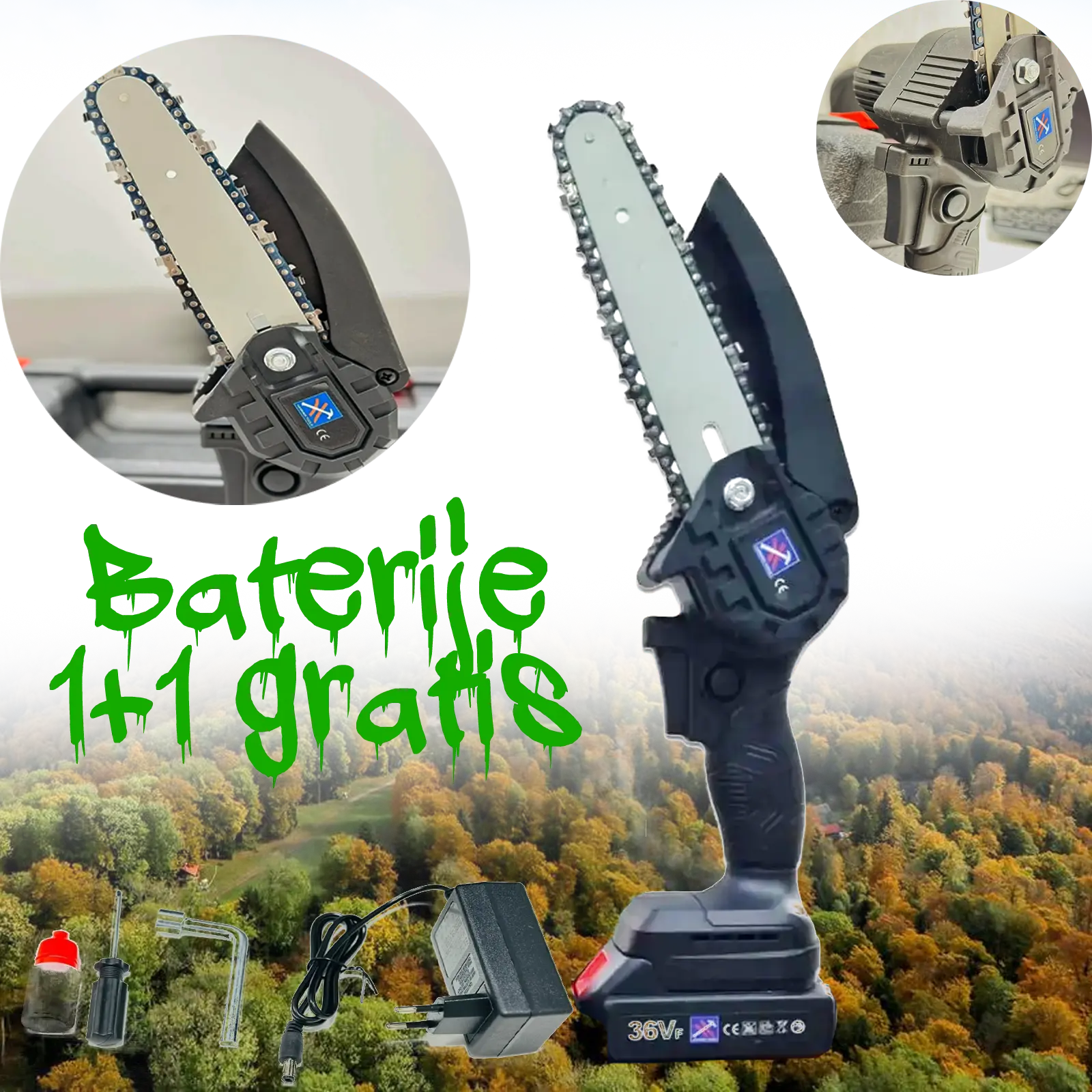 Mini aku ručna pila 36V MINI AKU PILA 6 INCH X2 BATERIJA HAMMER TOOLS