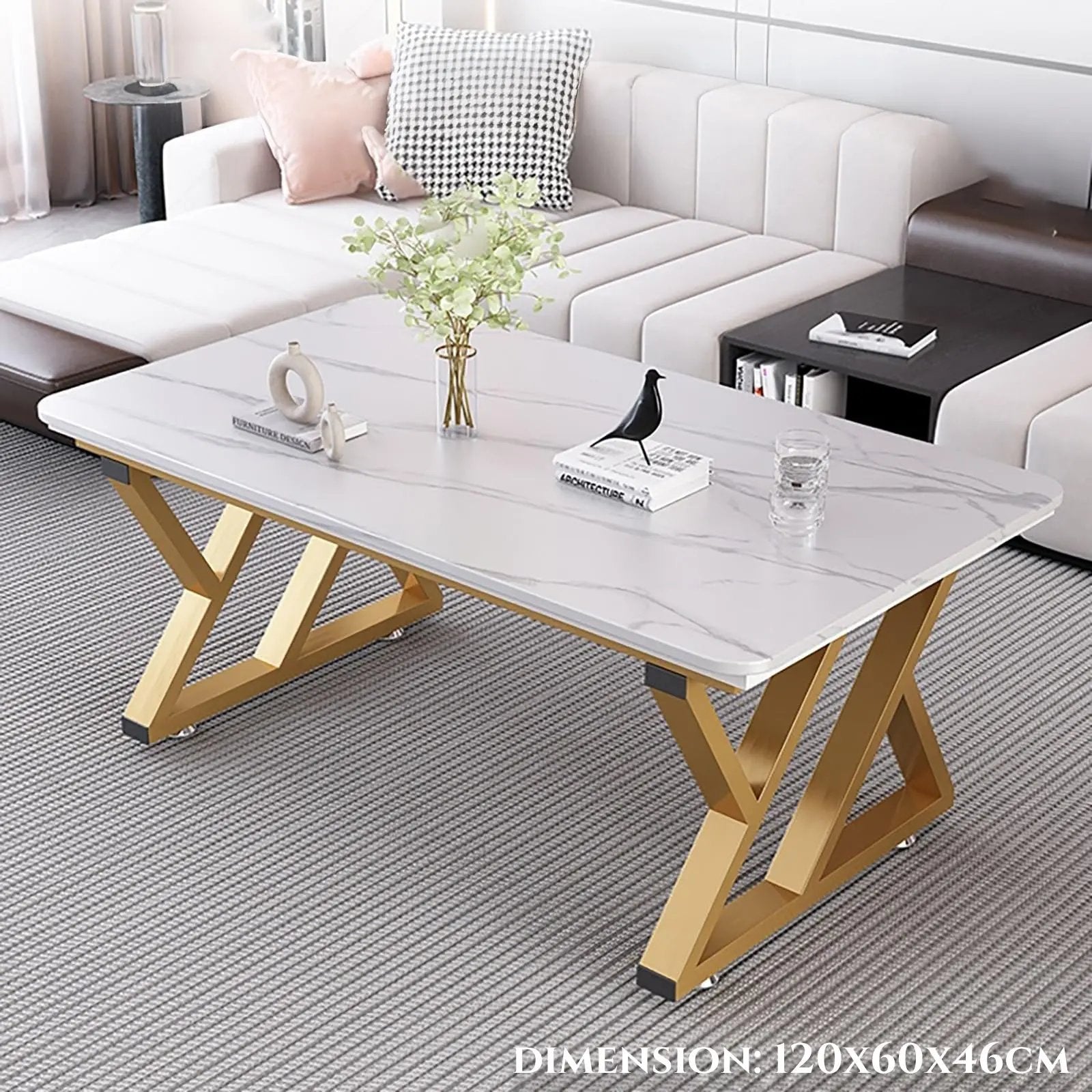 Modern Stolić Zlatni Mramor Outlet Prodaja