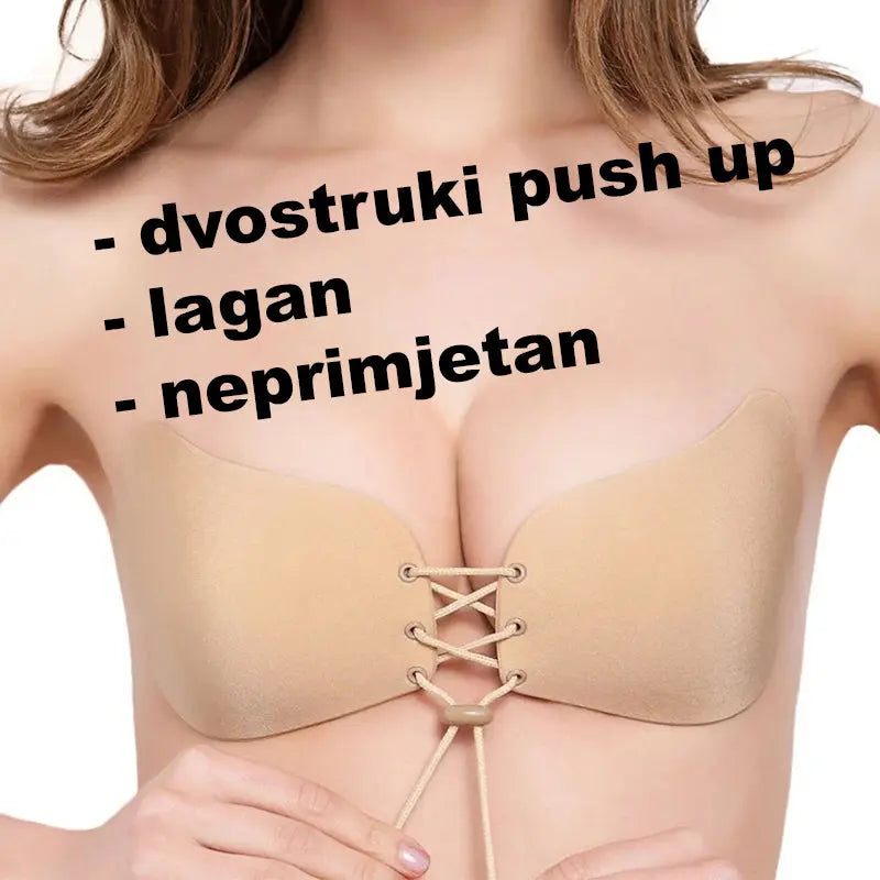 Nevidljivi samoljepljivi dvostruki push up grudnjak Top Proizvodi
