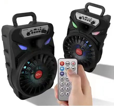 SUPER BASS ZVUČNIK 8 INCH SA BEŽIČNIM MIKROFONOM I DALJINSKIM 3000mah-ZQS8167w Outlet Prodaja