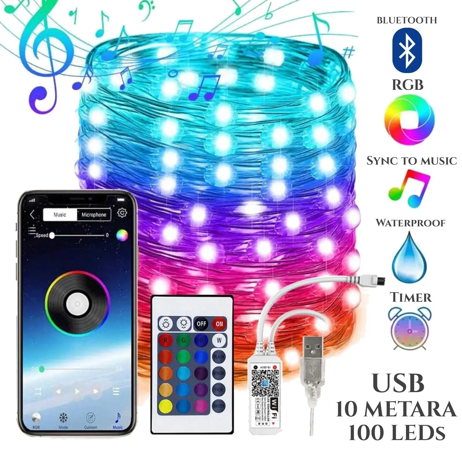 SUPER VODOOTPORNA SMART LED TRAKA 10M SUPER VODOOTPORNA SMART LED TRAKA 10M