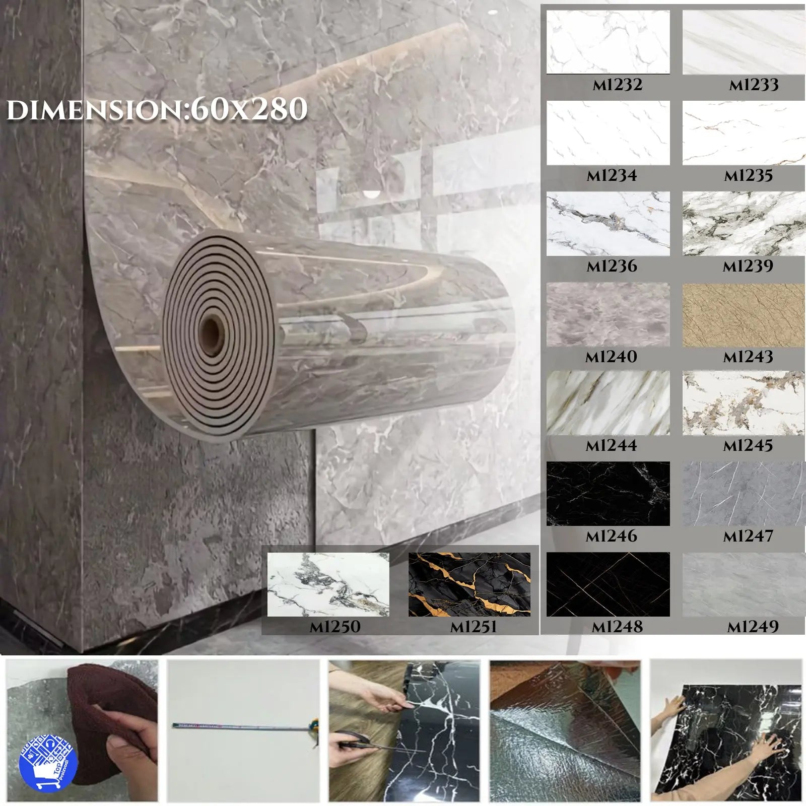 Samoljepljiva 3D   PVC dekor folija 60x280cm Outlet Prodaja