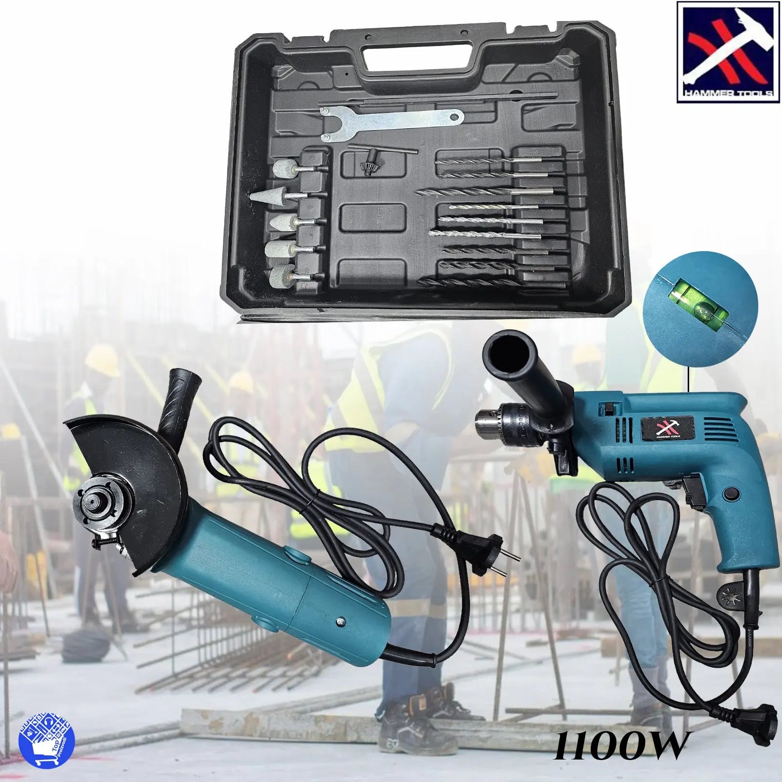 Set Busilica i Brusilica 1100W HAMMER TOOLS Outlet Prodaja