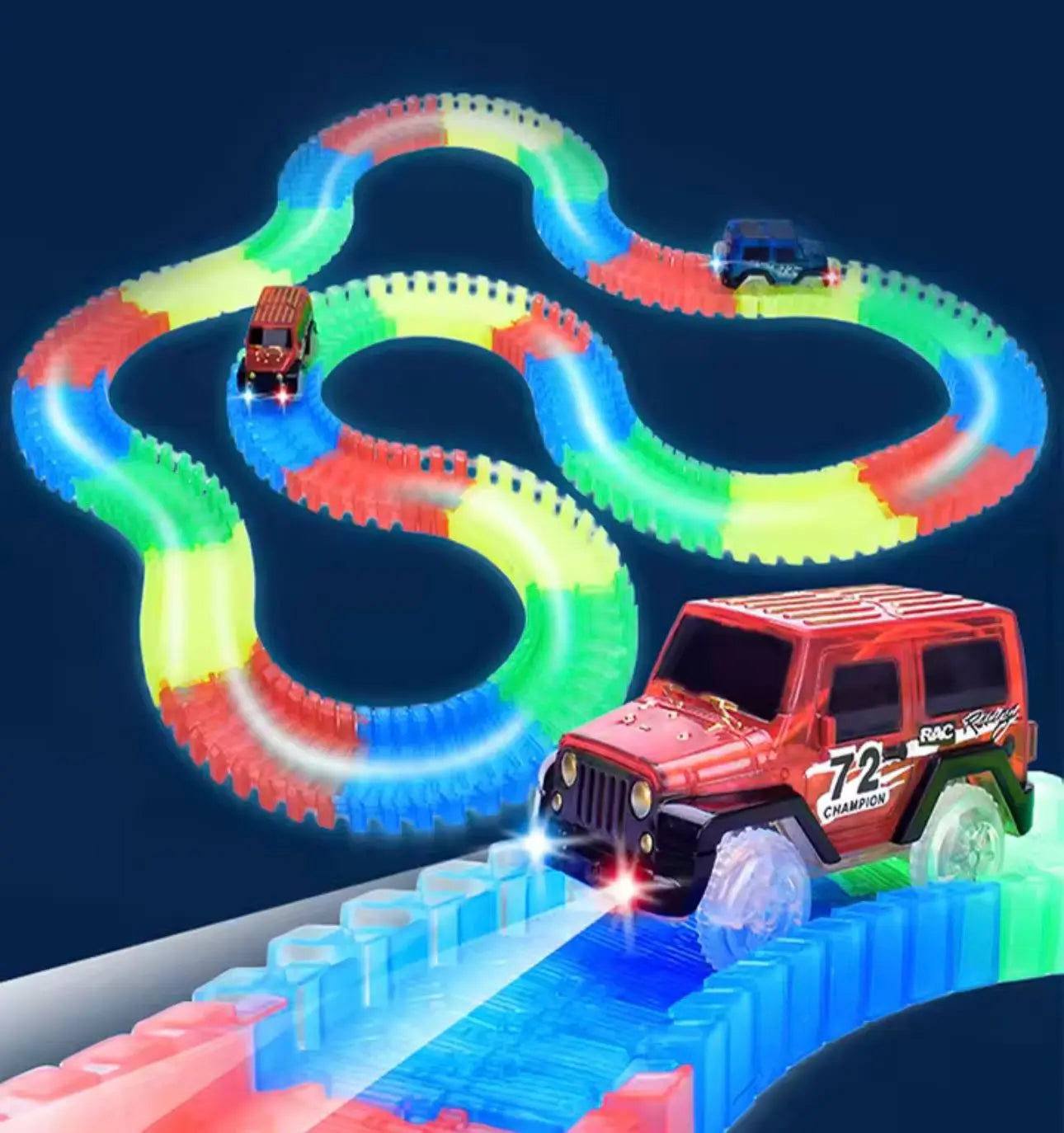 Svjetleća trkaća staza 121 dijelova Outlet Prodaja
