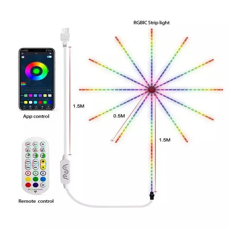 VATROMET LED SMART TRAKA (REAGIRA NA GLAZBU ILI GLAS) VATROMET LED SMART TRAKA (REAGIRA NA GLAZBU ILI GLAS)