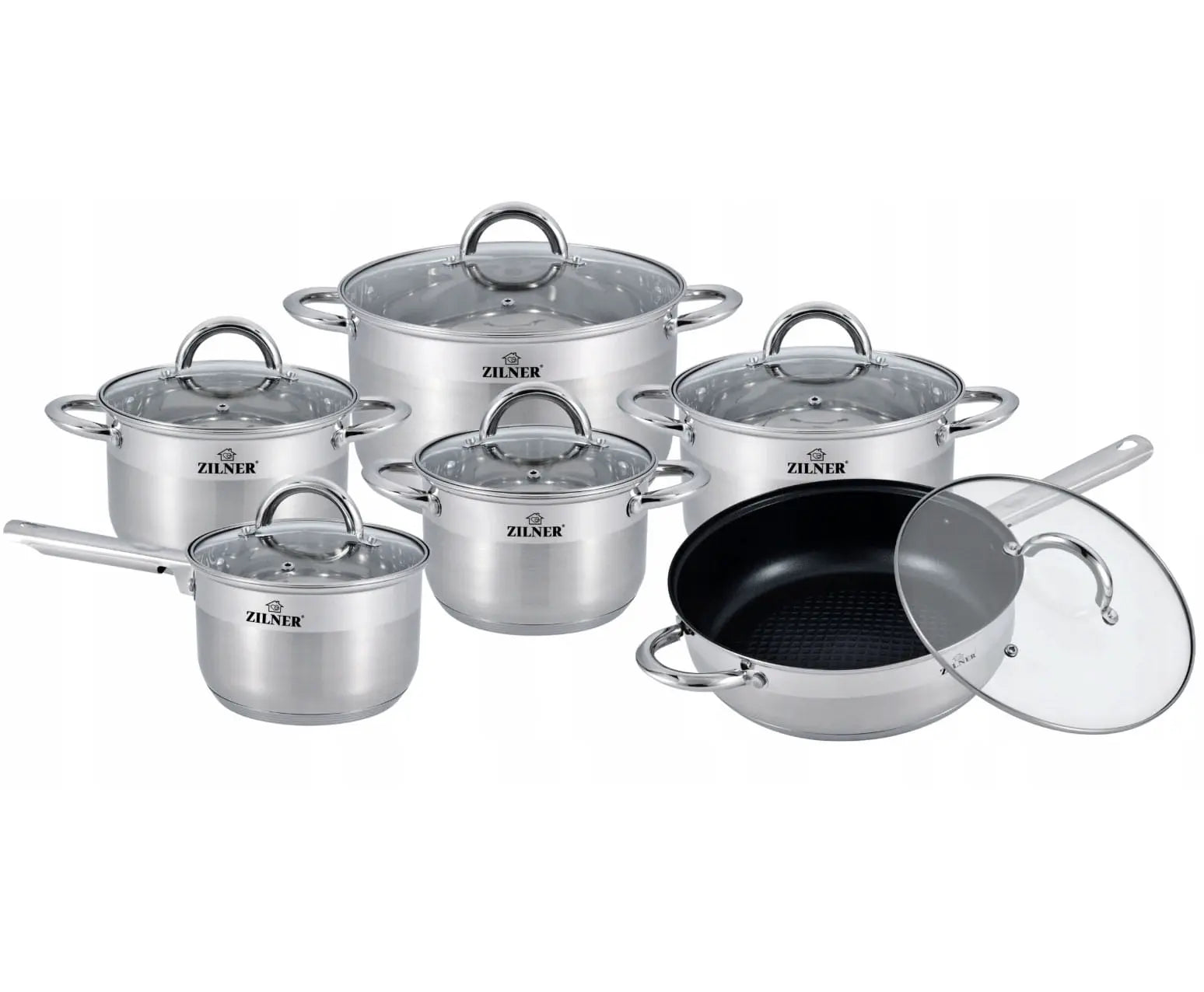 VRHUNSKI INOX 18/10 ZILNER SET LONACA 12 DJELNI Outlet Prodaja