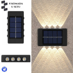 ZIDNA DEKORATIVNA SOLARNA LAMPA 4KOMADA Outlet Prodaja