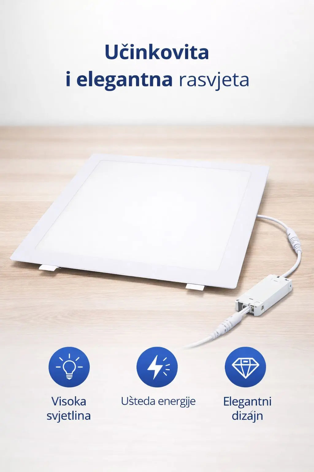 kvadratna LED plafonjera 24W Outlet Prodaja